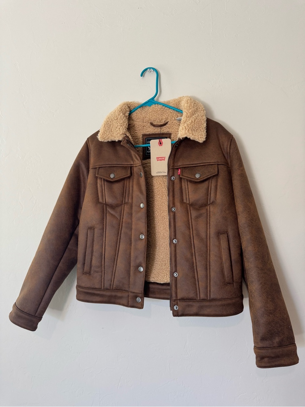Levi's Tan/Brown Sherpa-Lined Jacket